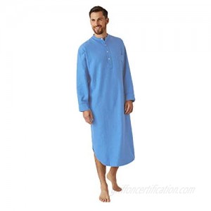 FUNEY Mens Kurta Henley Shirts Kaftan Robe V Neck Long Sleeve Light Plain Gown Pajama Casual Shirt for Beach  Summer