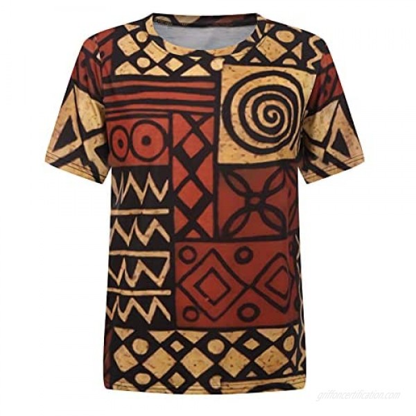 Graphic Tees for Men - Novelty Short Sleeve T-Shirts O-Neck Printed Shirt Tops with Cool Designs