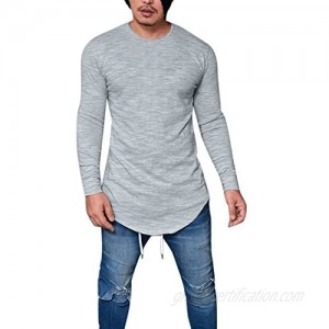 MODOQO Men's Knit Sweater O-Neck Slim Fit Long Sleeve Pullover Sweatshirt Top