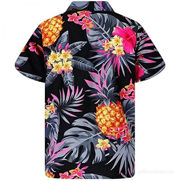 Short Sleeve Hawaiian TShirt for Men Vintage Print Shirt Casual Button Up Cotton Linen Tee Ethnic Loose Beach Top Blouse