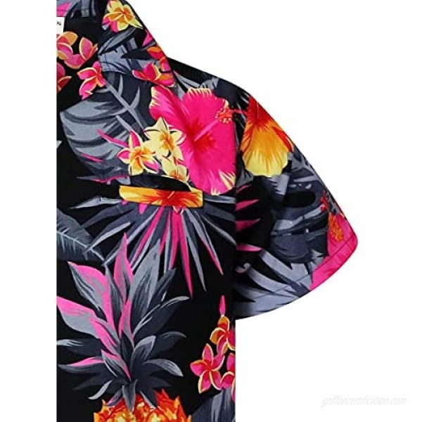 Short Sleeve Hawaiian TShirt for Men Vintage Print Shirt Casual Button Up Cotton Linen Tee Ethnic Loose Beach Top Blouse