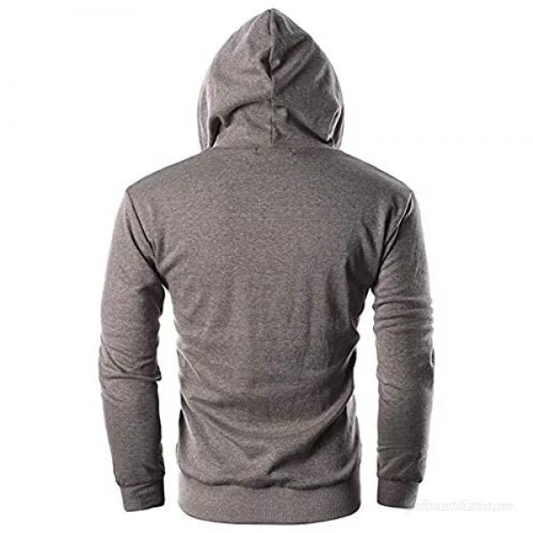 FASKUNOIE Men's Fashion Hoodies Sweatshirts Lightweight Jersey Jacket Sport Fitness Sweatshirt with Kanga Pockets