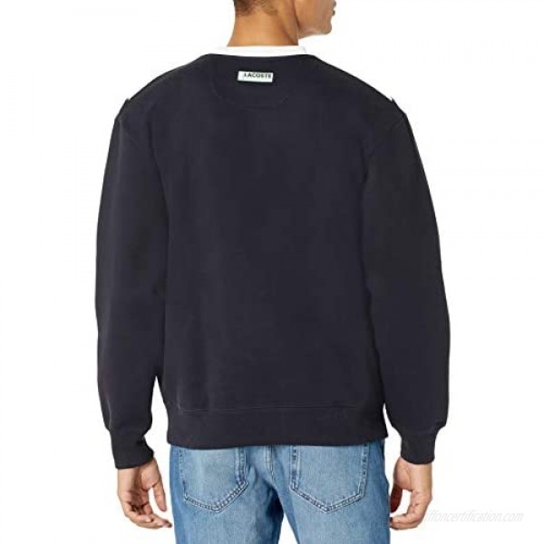 Lacoste Men's Chevron Colorblock Crewneck Sweatshirt