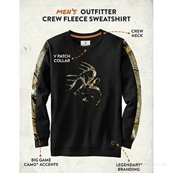 Legendary Whitetails Men's Outfitter Crew Fleece Sweatshirt