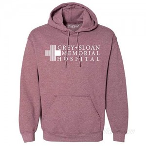 NuffSaid Grey Sloan Memorial Hospital Hooded Sweatshirt Sweater Hoodie Pullover - Premium Quality (4XLarge Heather Maroon)