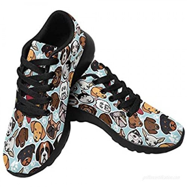 InterestPrint Womens Jogging Sneakers Outdoor Sport Cross Training Shoes Flamingo Bird Pattern