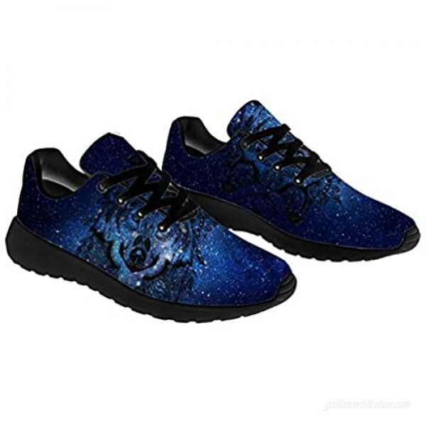 Wolf Shoes for Men Women 3D Print Custom Lightweight Breathable Fashion Sneakers Gifts for Her Him