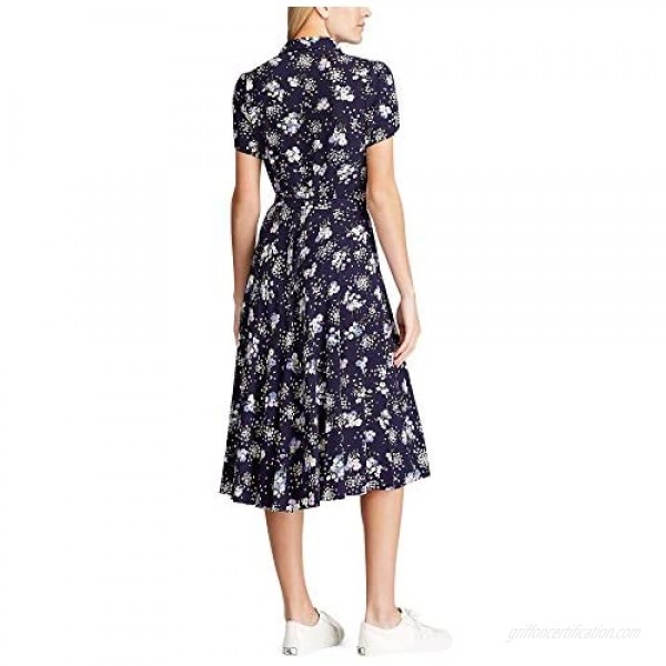 Chaps Women's Soft Floral Print Fit-and-Flare Dress