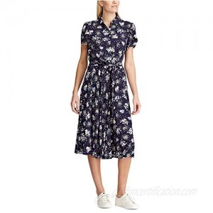 Chaps Women's Soft Floral Print Fit-and-Flare Dress