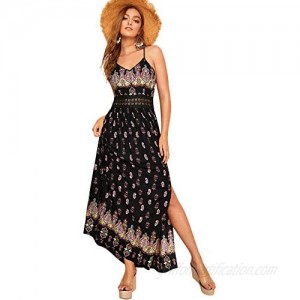 Floerns Women's Sleeveless Sundress Beach Maxi Long Dress