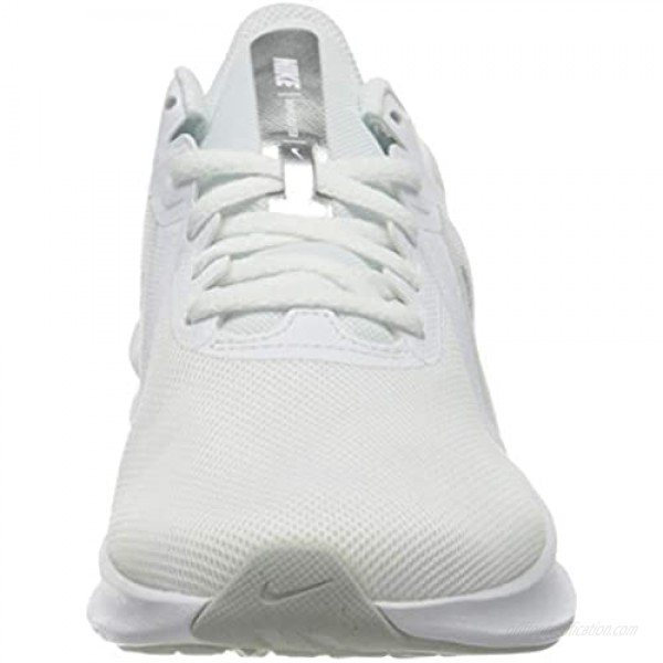 Nike Women's Race Running Shoe White Metallic Silver Pure Platinum 7.5 US