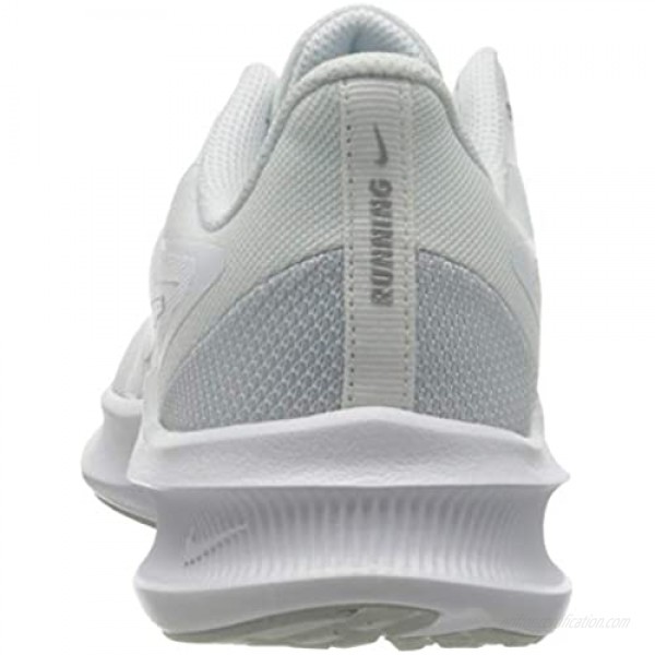 Nike Women's Race Running Shoe White Metallic Silver Pure Platinum 7.5 US