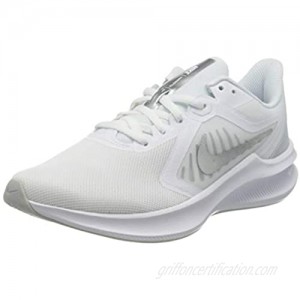 Nike Women's Race Running Shoe  White Metallic Silver Pure Platinum  7.5 US