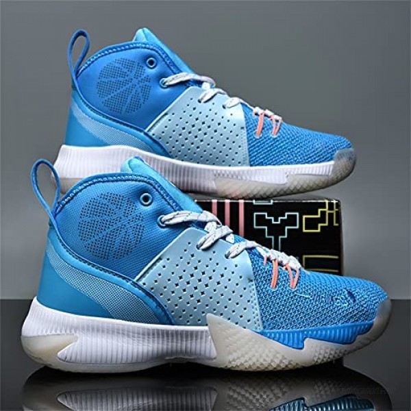 Narstin Women's Fashion Casual Basketball Shoes wear-Resistant Non-Slip General high-top Sneakers Comfortable and Breathable Tennis Shoes