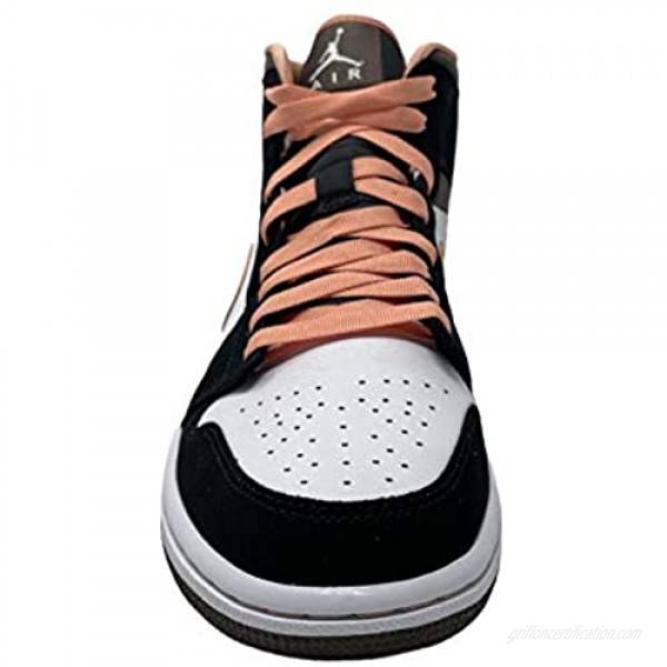 Nike Jordan 1 Mid Peach Mocha Women Black/Brown/Peach DH0210-100