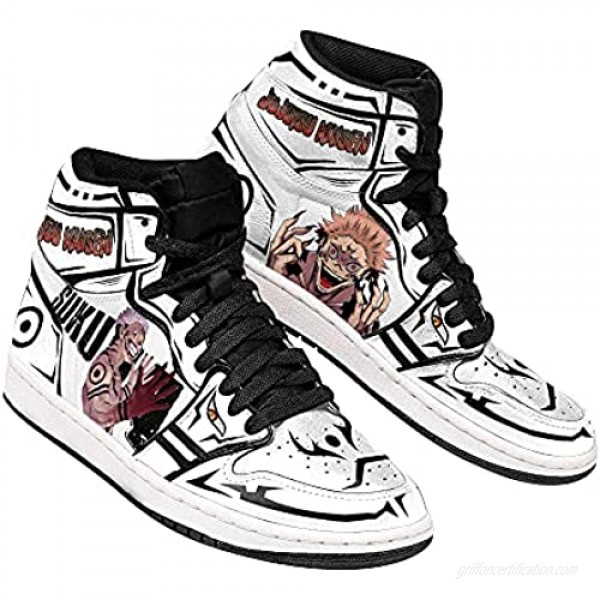 Unisex-Adult Tokyo Ghoul Printing Mens Womens High Top Basketball Shoes Shock Absorbing Casual Outdoor Sport Sneaker Cool Custom Classic Sneakers