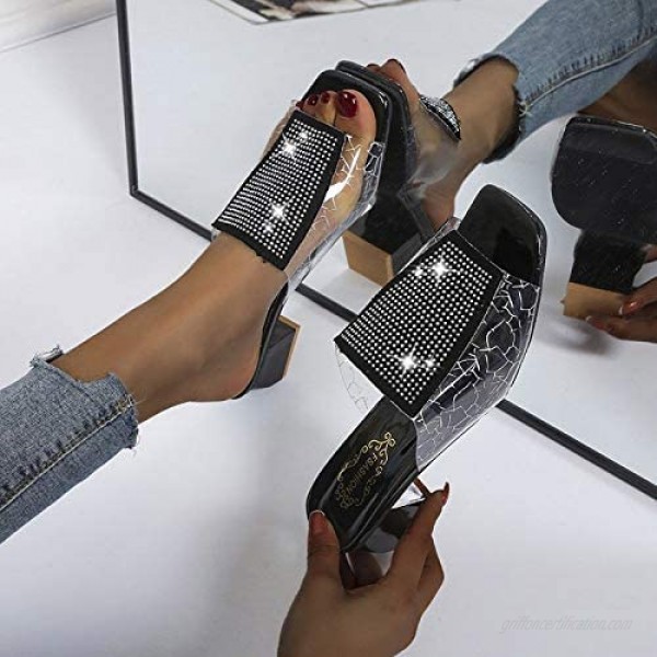 women high heel clear chunky heel swedges platforms sandals fashion sneakers wedge sandals