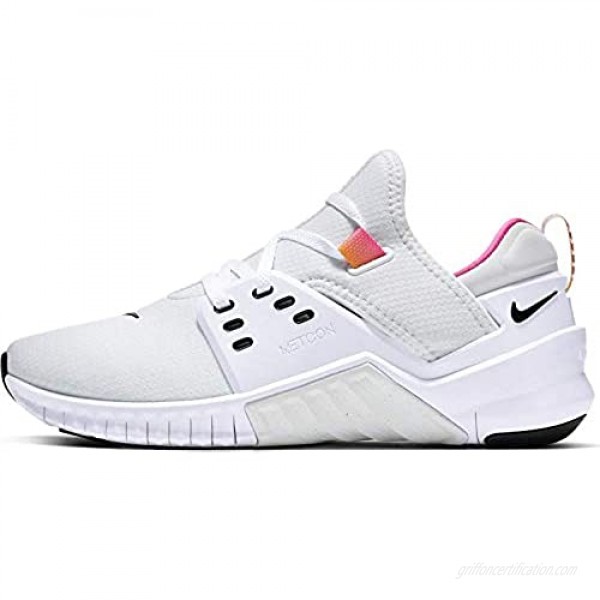 Nike Women's Free Metcon 2 Training Shoe White/Black/Laser Fuchsia Size 9.0
