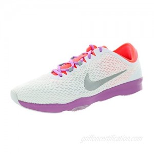 Nike Womens Zoom Fit White/Mtllc Slvr/Fchs Glw/Ht L Training Shoe 6.5 Women US