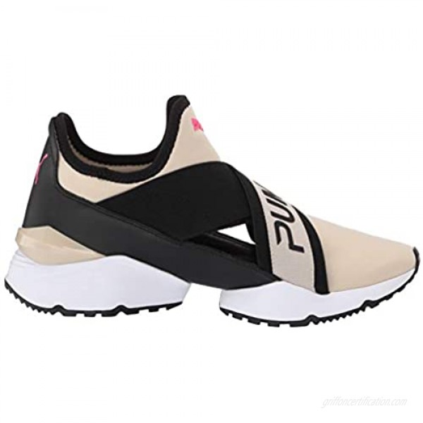 PUMA Womens Muse Cut-Out Sportstyle Sneakers Shoes - Beige
