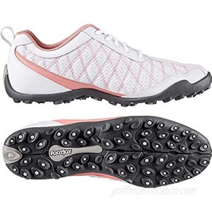 FJ Footjoy Women's Superlites Golf Shoes (10M White/Pink)