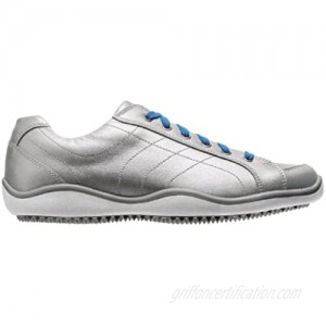 FootJoy 2014 Lady LoPro Casual Traditional Golf Shoes (97238) Silver-Blue