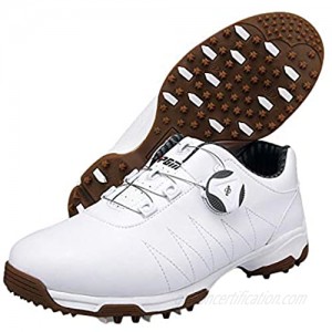 N.Y.L.A. Ladies Golf Shoes  Studless Microfiber Waterproof Golf Training Shoes  Non-Slip  wear-Resistant Golf Sports Shoes  Rotating Shoelaces/Quick Put on and take Off