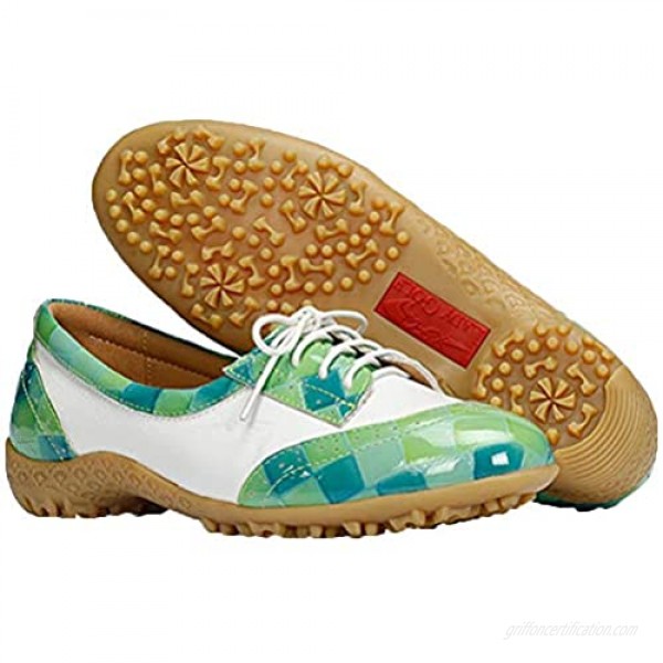 N.Y.L.A. Professional Golf Shoes Waterproof Non-Slip Ladies Golf Sneakers Casual Shoes Hiking Shoes Lightweight wear-Resistant Microfiber Leather Golf Training Shoes