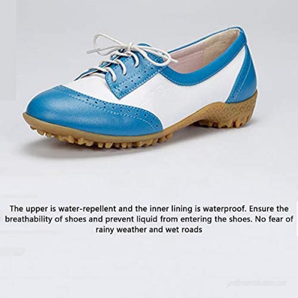 N.Y.L.A. Professional Golf Shoes Women's Waterproof Non-Slip Breathable Golf Shoes Casual Shoes Sports Shoes Lightweight and Durable Leather Golf Training Shoes Can be Given as a Gift to Family