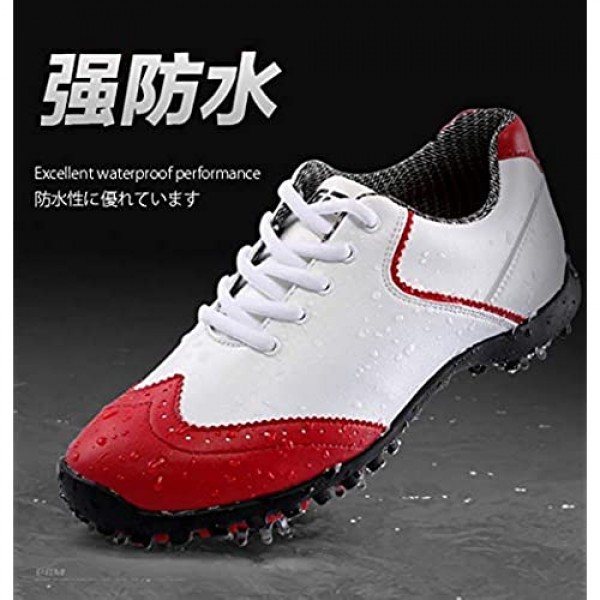 RTY XZ080 Women's Waterproof Golf Shoes with Spikes Pink 39