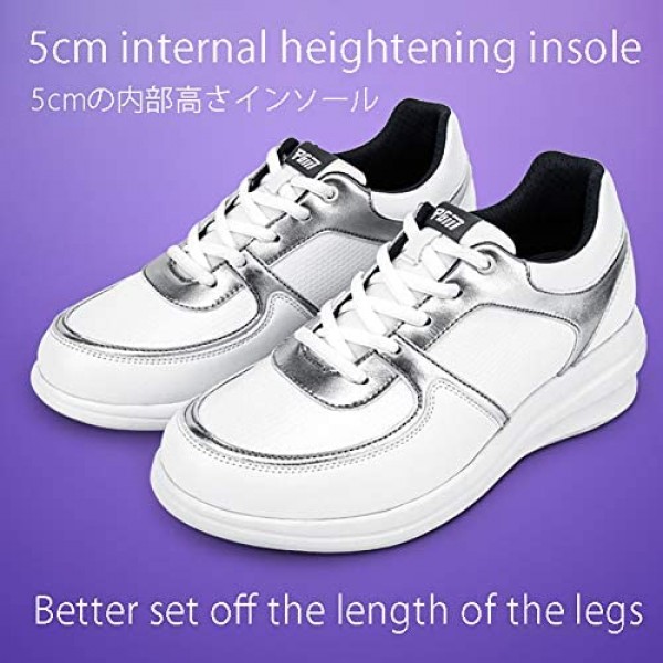 RTY XZ144 Women's Golf Shoes Height Increase Insoles Girl's Waterproof Casual Shoes White 36