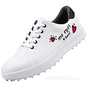 Waterproof Ladies Golf Shoes  Lightweight and Breathable Golf Shoes Without Nails  Soft Non-Slip Wear-Resistant Golf Hiking Training Shoes