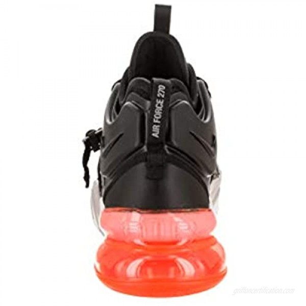 Nike Air Force 270 Mens Hi Top Trainers AH6772 Sneakers Shoes (UK 7.5 US 8.5 EU 42 Black Hyper Crimson Wolf Grey 004)