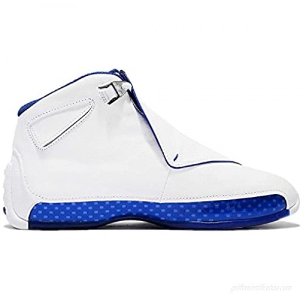 Nike Air Jordan 18 Retro Basketball Sneaker RARITY 2018 white/blue/silver