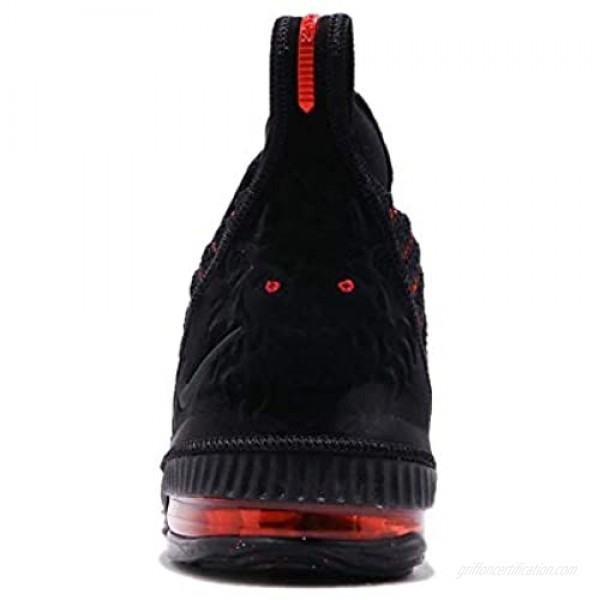 Nike Kid's Lebron XVI (GS) Basketball Shoes (Black/Black-University RED Numeric 4)
