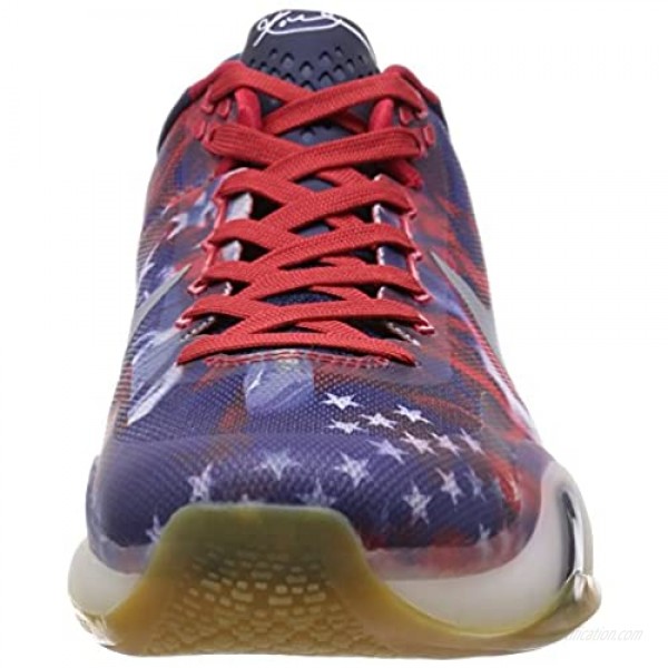 Nike Kobe X Mens Basketball Shoes 705317-604 University Red Reflect Silver-Photo Blue