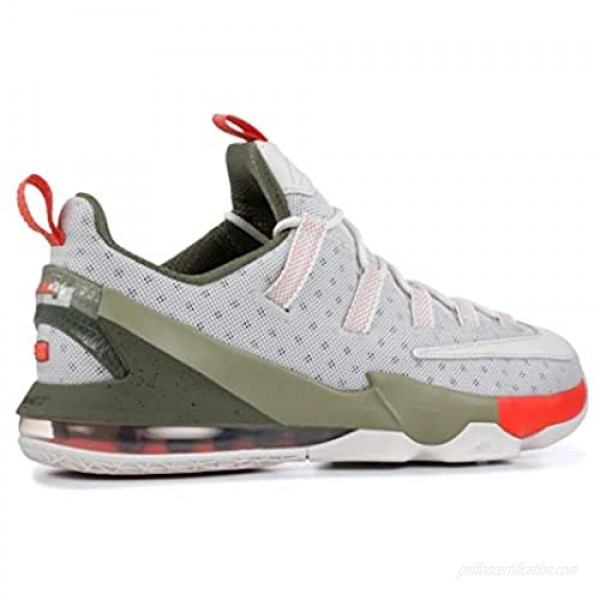 Nike Lebron XIII Low Mens Basketball Trainers 849783 Sneakers Shoes (US 10 Phantom Olive Orange 002)