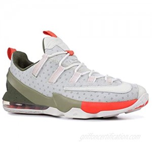 Nike Lebron XIII Low Mens Basketball Trainers 849783 Sneakers Shoes (US 10  Phantom Olive Orange 002)