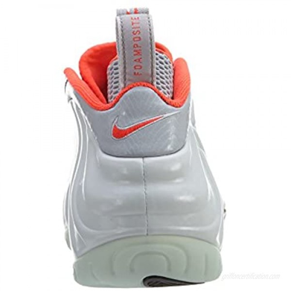 Nike Men's Air Foamposite Pro Prm Pr Pltnm/Pr Pltnm/Wlf Gry/Brgh Basketball Shoe 8 Men US