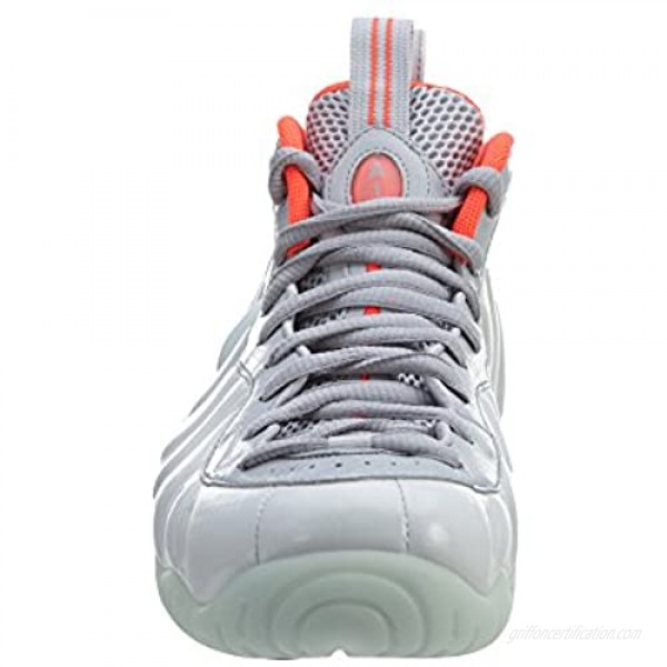 Nike Men's Air Foamposite Pro Prm Pr Pltnm/Pr Pltnm/Wlf Gry/Brgh Basketball Shoe 8 Men US
