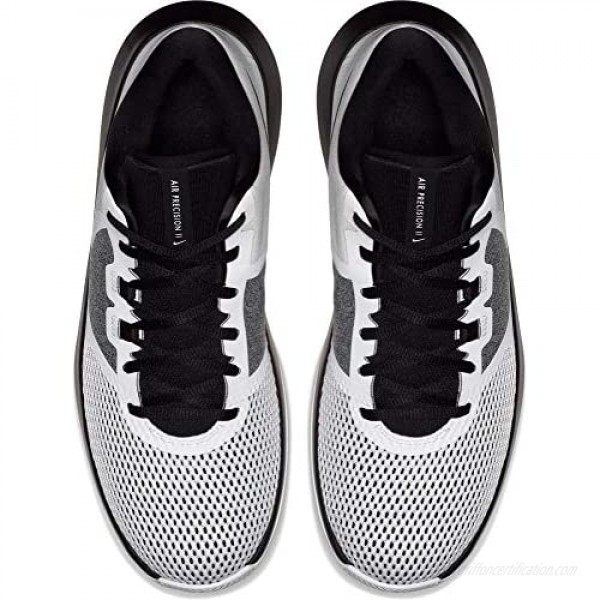 Nike Mens AIR Precision II Basketball Shoes (5.5 M US White/Black)