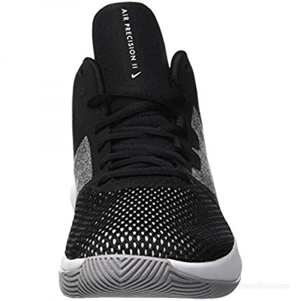 Nike Mens Air Precision II Gym Sport Basketball Shoes B/W 11 Medium (D) White/Black