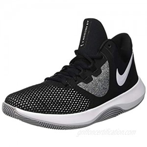 Nike Mens Air Precision II Gym Sport Basketball Shoes B/W 11 Medium (D) White/Black