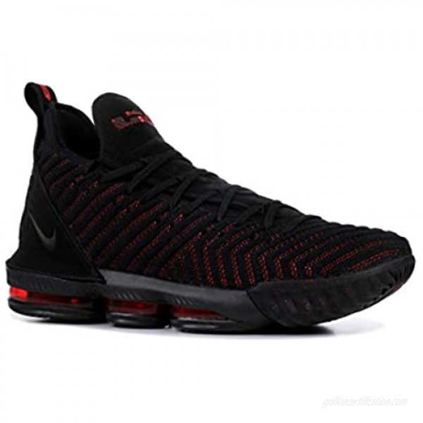 Nike Men's Lebron 16 Basketball Shoes (16 Black/Red)