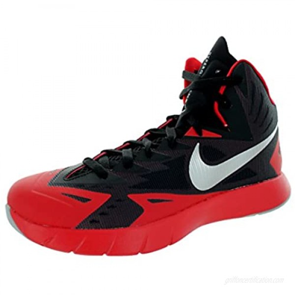 Nike Mens Lunar Hyperquickness Black/wolf Grey/universtiy Red Basketball