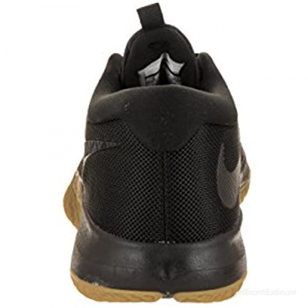Nike Men's Zoom Assersion Black/Black Gum Light Brown Basketball Shoe 8 Men US