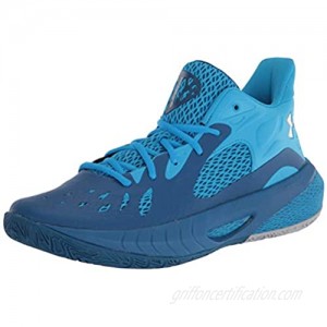 Under Armour Unisex HOVR Havoc 3 Basketball Shoe Graphite Blue (400)/Electric Blue 6 US Men