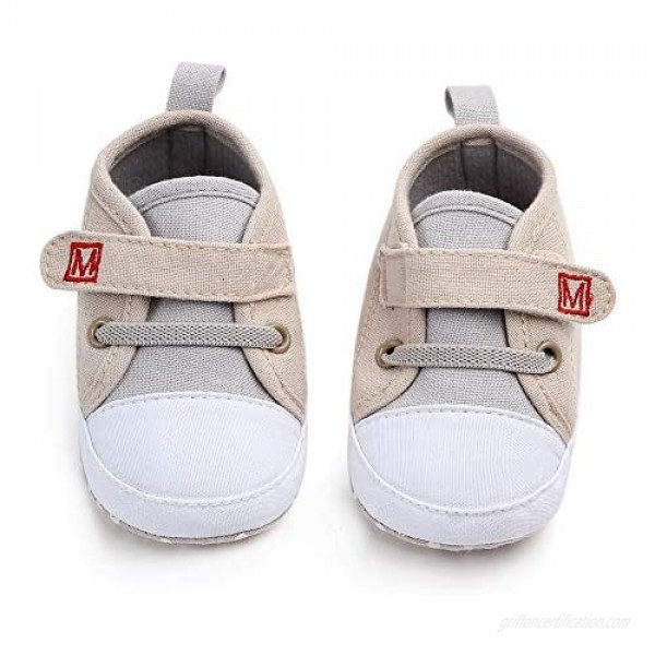 Lurryly❤2019 Baby Shoes Boy Girl Newborn Canvas Crib Soft Sole Shoe First Walkers Sneakers 0-18 M
