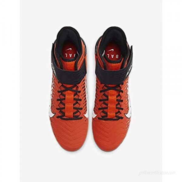 Nike Alpha Menace Pro 2 Mid Mens AQ3209-801 Size 11 Orange/White/Black