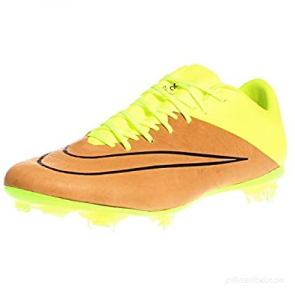 Nike Mercurial Vapor X LTHR FG Football Boots Brown/neon/Black